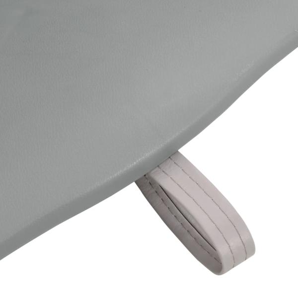 4-tlg. Bootssitz-Set Klappbar Kein Kissen Grau 48x51x41 cm