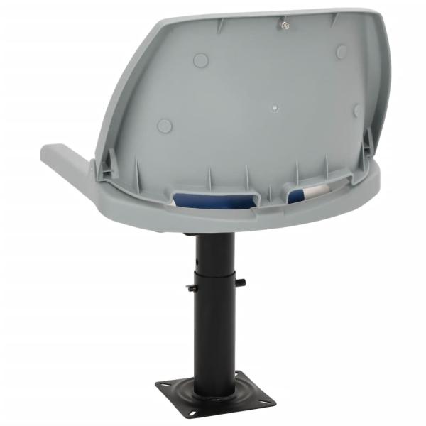 2-tlg. Bootssitz-Set Klappbar Blau und Weiß 48x51x41 cm