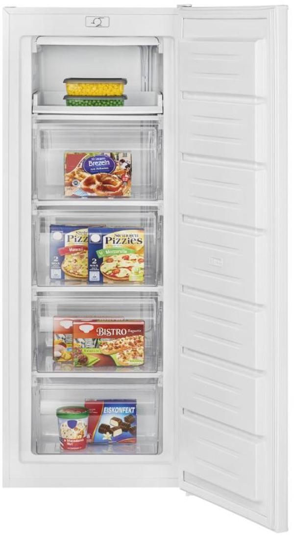 Bomann GS 7364 Stand Gefrierschrank, 54,5 cm breit, 168 L, 4 Gefrierschubladen, 1 Gefriertablett, weiß (773640)