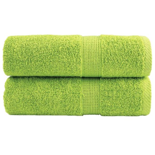 ARDEBO.de - Premium-Gästetücher SOLUND 2 Stk. Apfelgrün 30x50 cm 600 g/m²