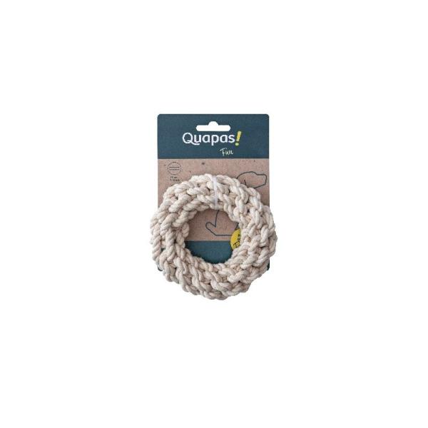 ARDEBO.de Quapas Dog Toy Rope Round Natural M 15 cm