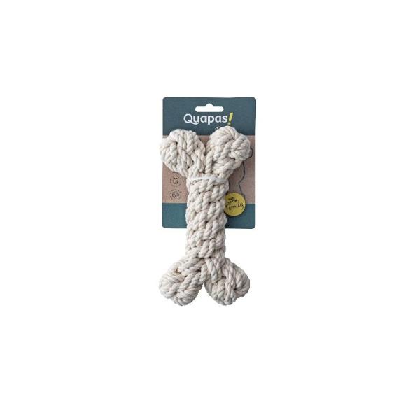 ARDEBO.de Quapas Dog Toy Rope Bone Natural L 27 cm