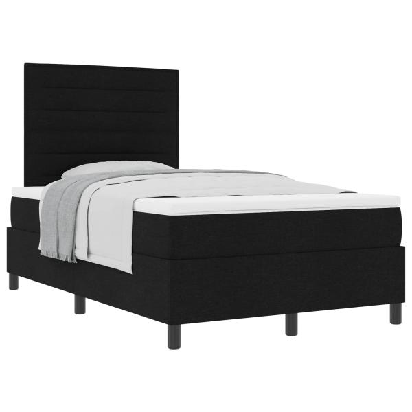 Boxspringbett mit Matratze Schwarzes Kleines Doppelstoff