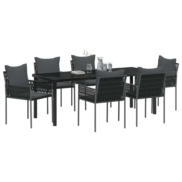 Set aus 4 Schwarz und Dunkelgrau