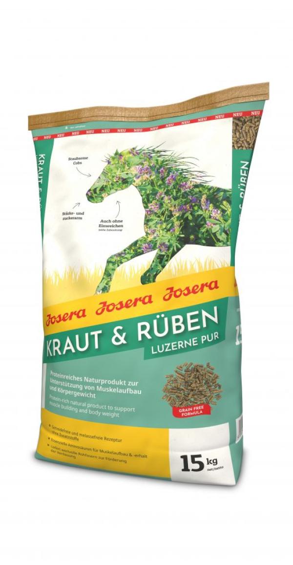 ARDEBO.de Josera Pferd Kraut & Rüben Luzerne Pur 15kg