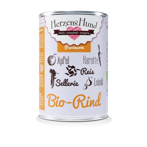 ARDEBO.de Herzenshund Bio-Rind mit Bio-Apfel 400g