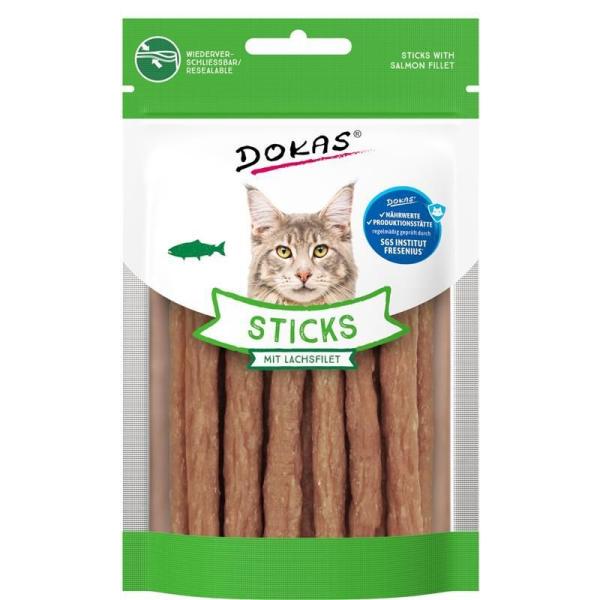 ARDEBO.de Dokas Cat Sticks mit Lachsfilet 30g