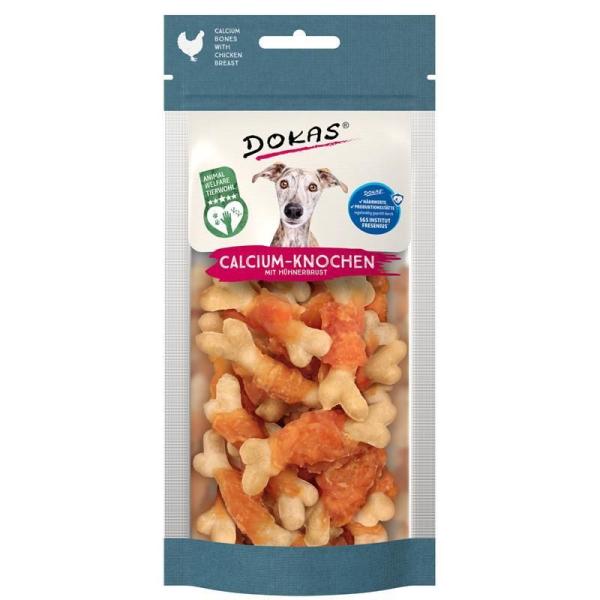 ARDEBO.de Dokas Dog Calcium-Knochen mit Hühnerbrust 75g 