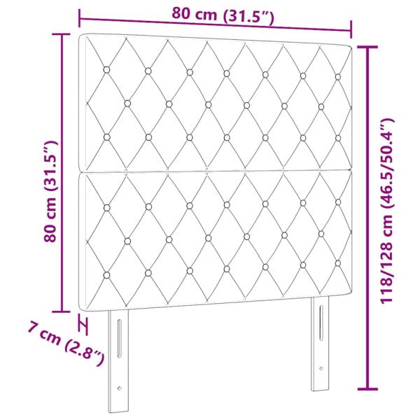 Kopfteil mit Kristallknopf, gepolstert, dunkelgrau, 80 cm, Samt, Kopfteil mit Kristallknopf, gepolstert, dunkelgrau, 160 cm, Samt