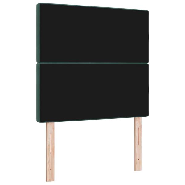 Kopfteil Kristallknopf Gepolstert Dunkelgrün 90 cm Samt, Kopfteil Kristallknopf Gepolstert Dunkelgrün 180 cm Samt