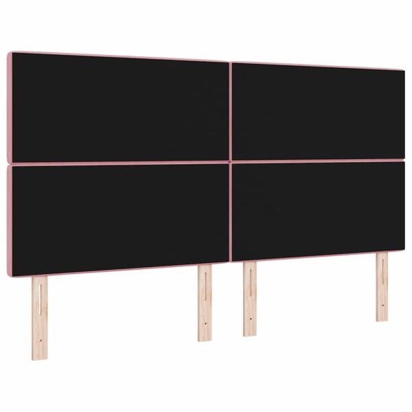 Kopfteile mit Kristallknopf Tufted Rosa 180 cm Samt
