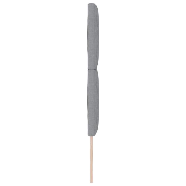 Kopfteil Diamantblock-Design Hellgrau 160 cm Stoff