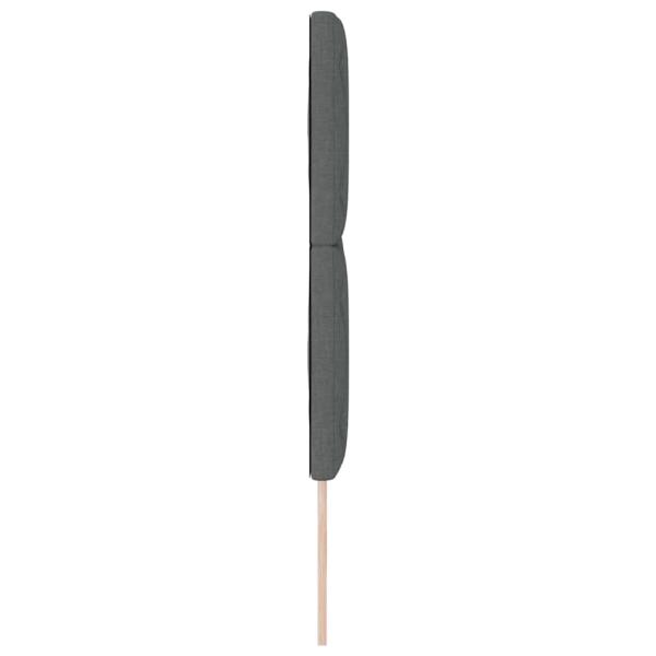 Kopfteil mit Diamantblöcken Design Dunkelgrau 160 cm Stoff