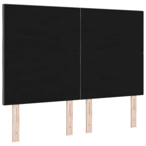 Kopfteil mit Diamantblöcken Design Dunkelgrau 160 cm Stoff