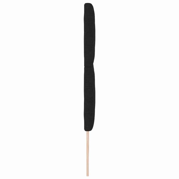 Kopfteil mit Diamantblockdesign Schwarz 200 cm Stoff
