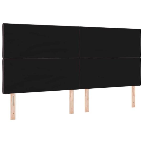 Kopfteil Design mit Diamantblöcken Dunkelbraun 200 cm Stoff