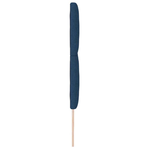 Kopfteile Diamantblock Design Blau 200 cm Stoff