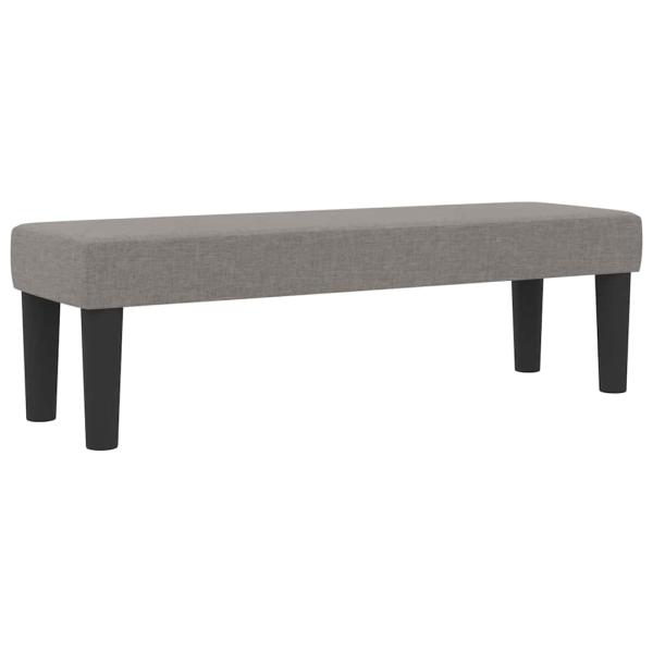 Boxspringbett mit Matratze & Bank taupe 120x200 cm Stoff