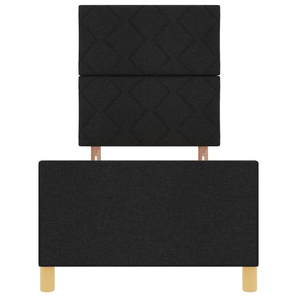Bettgestell Schwarz 80x200 cm Stoff