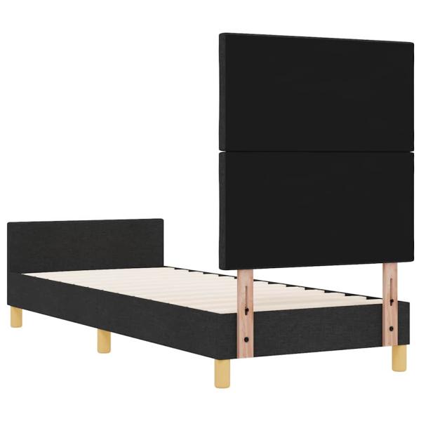 Bettgestell Schwarz 80x200 cm Stoff