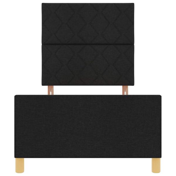 Bettgestell Schwarz 100x200 cm Stoff