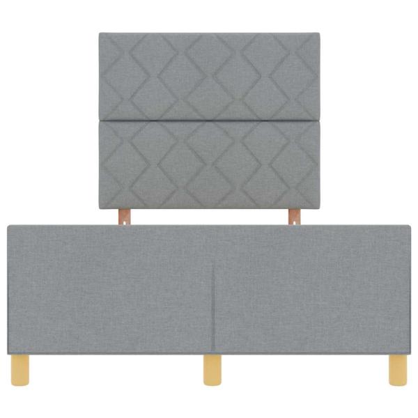 Hellgraues Stoffbettgestell 120x190 cm