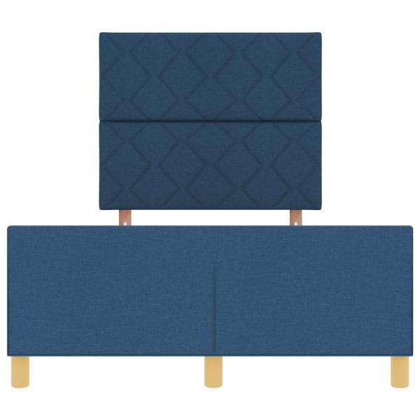 Bettgestell Blau 120x190 cm aus Stoff