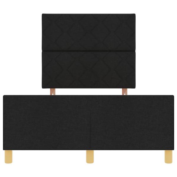 Schwarzes Stoffbettgestell 120x200 cm