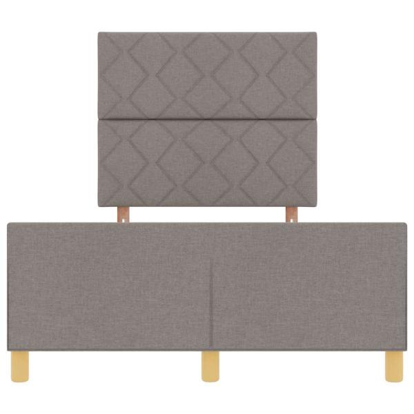 Bettgestell in Taupe, 120x200 cm, Stoff