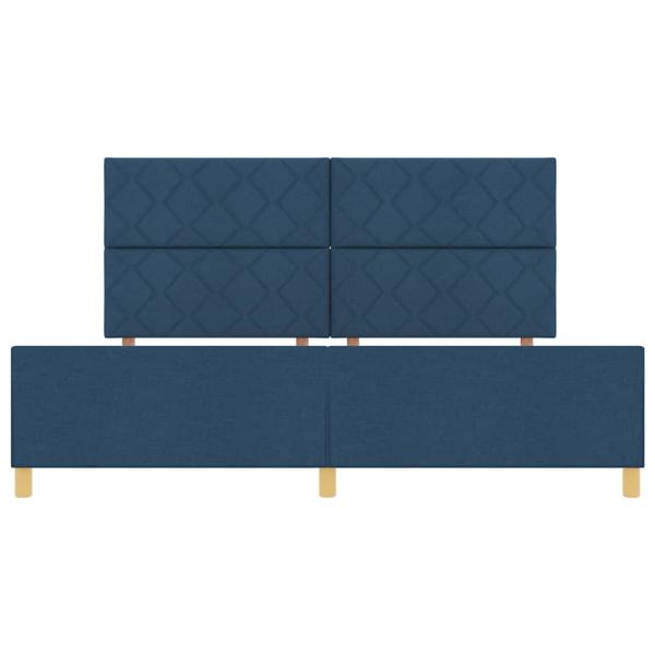Bettgestell Blau 200x200 cm Stoff