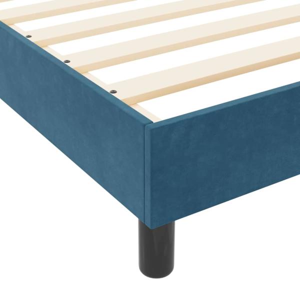 Bettgestell Dunkelblau 80x200 cm Velvet