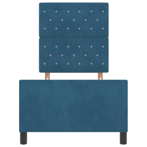 Bettgestell Dunkelblau 80x200 cm Velvet