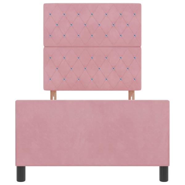 Bettgestell Rosa 100x200 cm Samt
