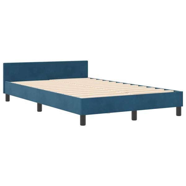 Bettgestell Dunkelblau 120x190 cm Samt