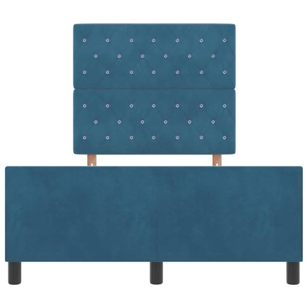 Bettgestell Dunkelblau 120x200 cm Samt