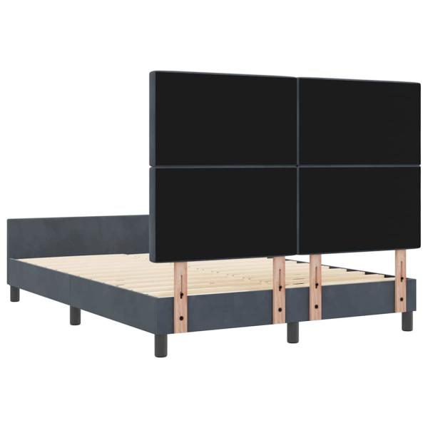 Bettgestell Dunkelgrau 160x200 cm Samt