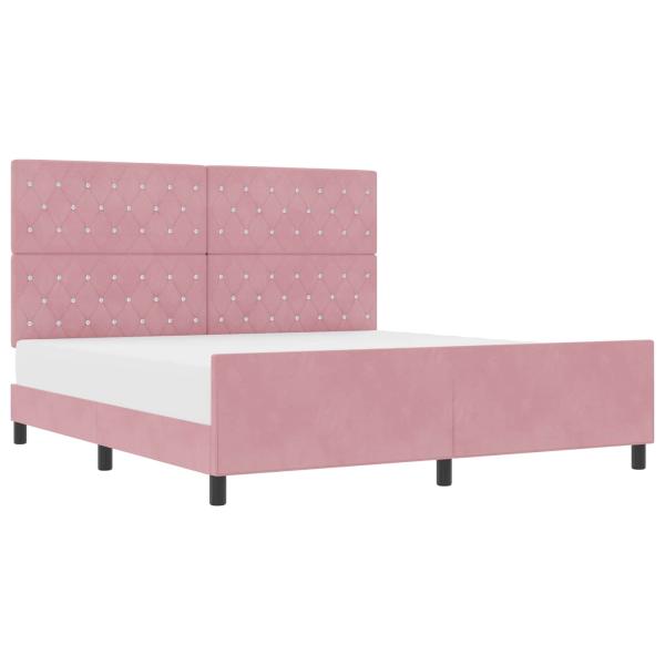 Bettgestell Pink 180x200 cm Samt