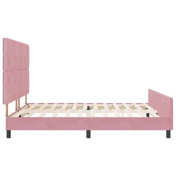 Bettgestell Pink 180x200 cm Samt