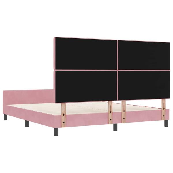 Bettgestell Pink 180x200 cm Samt