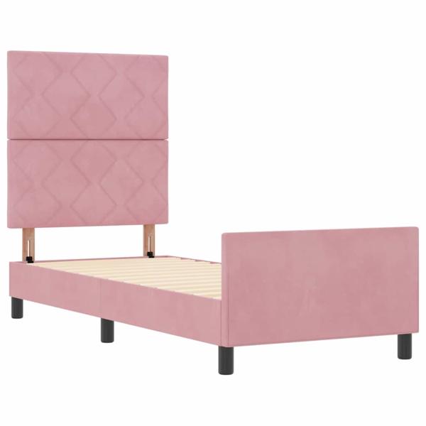 Bettgestell Rosa 80x200 cm Samt