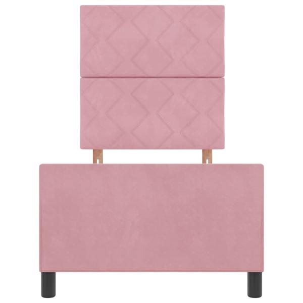 Bettgestell Rosa 80x200 cm Samt