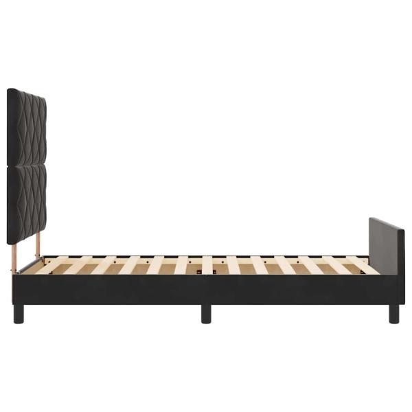 Bettgestell Schwarz 100x200 cm Samt