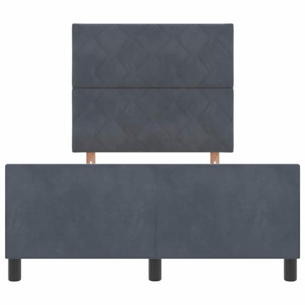 Bettgestell Dunkelgrau 120x190 cm Samt