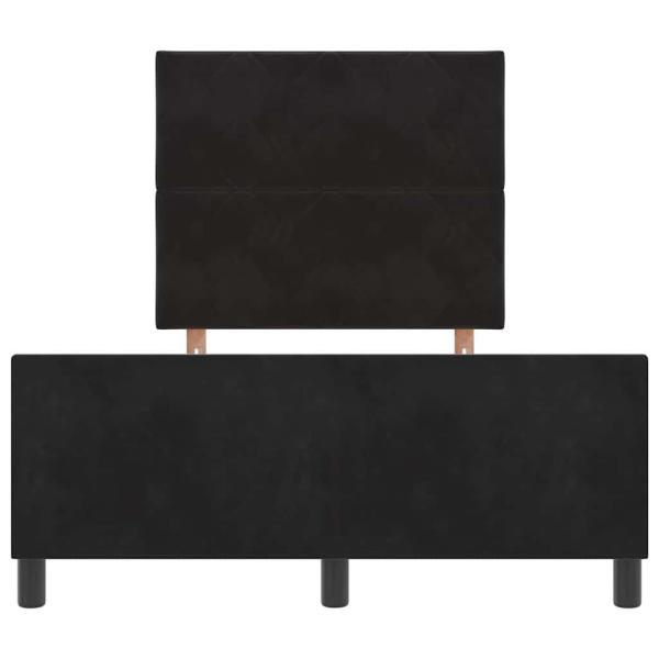 Bettgestell Schwarz 120x190 cm Samt