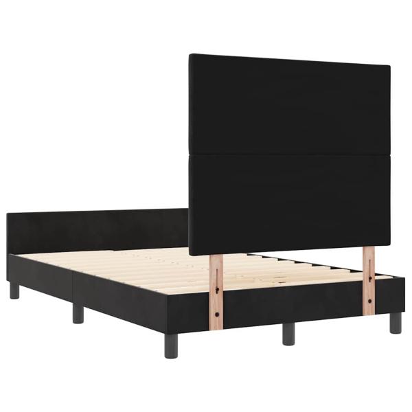 Schwarzes Samt Bettgestell 120x200 cm