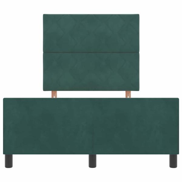 Bettgestell Dunkelgrün 120x200 cm Samt
