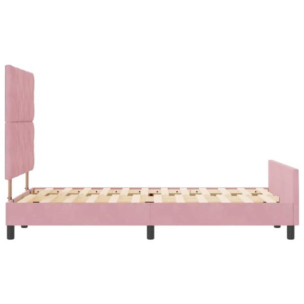 Bettgestell Rosa 120x200 cm Samt