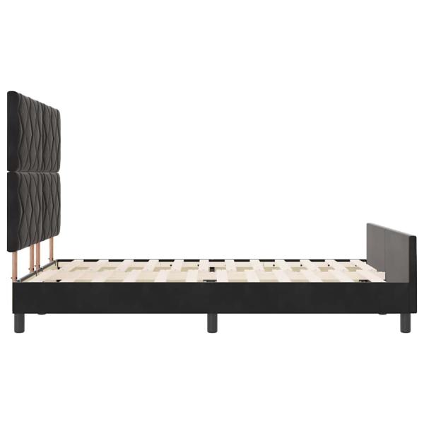 Bettgestell Schwarz 140x200 cm Samt