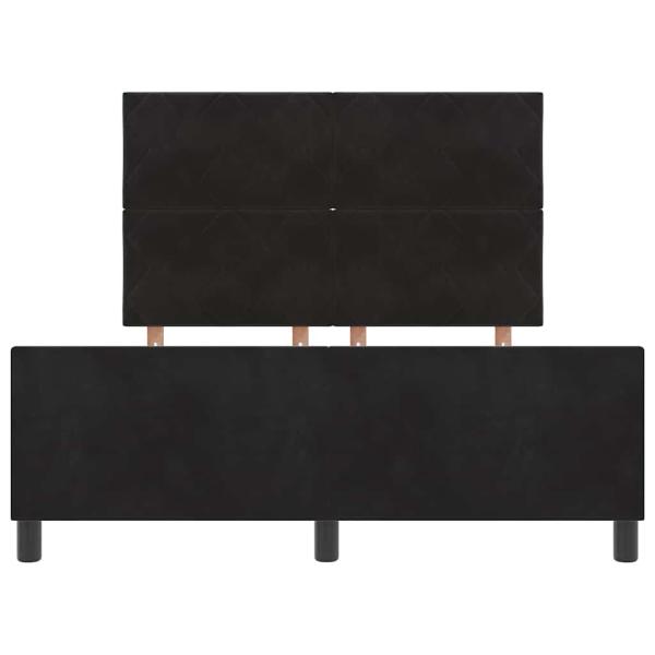Bettgestell Schwarz 140x200 cm Samt