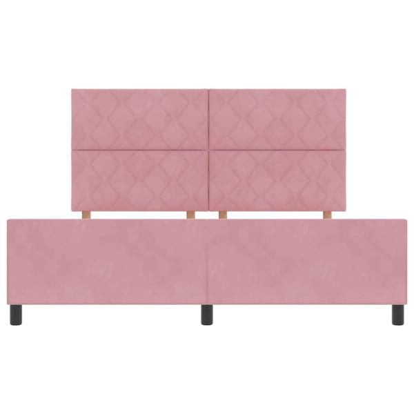 Bettgestell Rosa 180x200 cm Velours